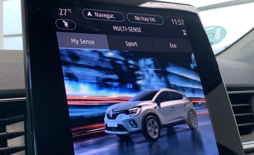 RENAULT CAPTUR TECHNO TCE 90CV + RUEDA DE REPUESTO + BARRAS DE TECHO LONGITUDINALES + CARGADOR INDUCCION + PACK CITY PREMIUM (Camara 360º + Easy Park Assist) + PACK FULL SCREEN (Navegacion)